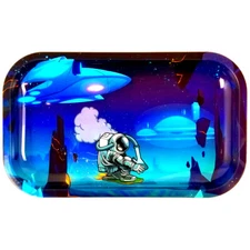 Rocketboard Astronaut | Premium Metal Rolling & Serving Tray - Medium 7" x 11"