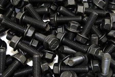 (100) Grade 8 Hex Head Flange Bolts 3/8-16 x 1-1/4 Cap Screw