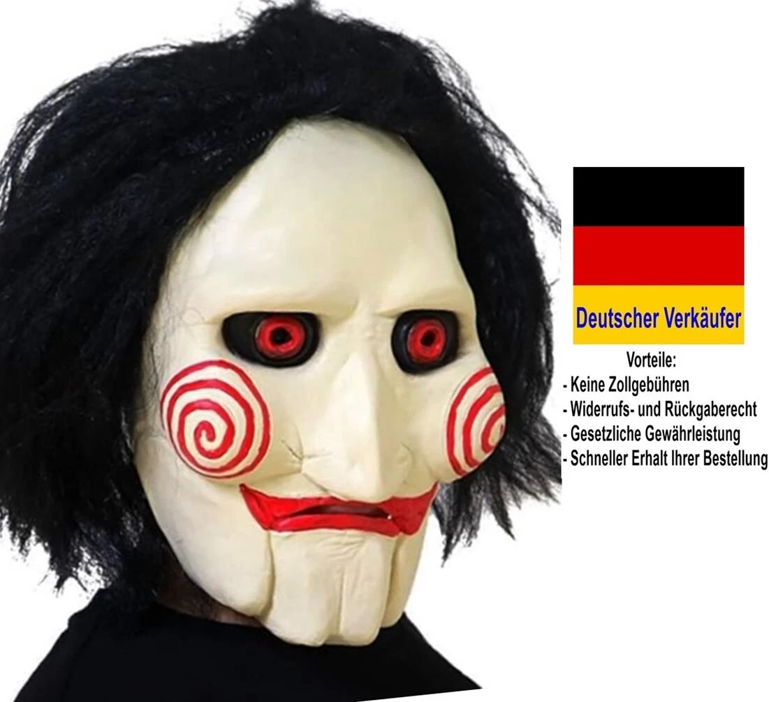Maschere Cosplay Clown Halloween PVC Cosplay Party oggetti di scena maschera da