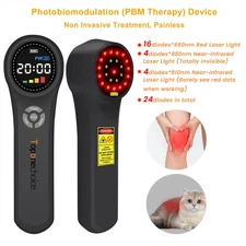 Toponechoice Cold Laser Therapy Device 24 Diodes Red Light Device Pain Relief