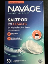 ✳️Navage Nasal Care Alkalol SaltPod, 30 CT Navage Nasal System 30 pods ✳️