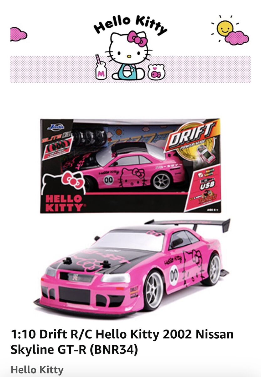 HELLO KITTY “NEW”& “RARE” 1:10 DRIFT R/C 2002 NISSAN SKYLINE HELLO KITTY “NEW”& “RARE” 1:10 DRIFT R/C 2002 NISSAN SKYLINE
