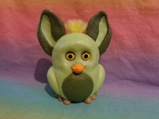 2005 Burger King Furby Collectible Tiy Movable Ears  Eyes Green w/ Yellow Hair