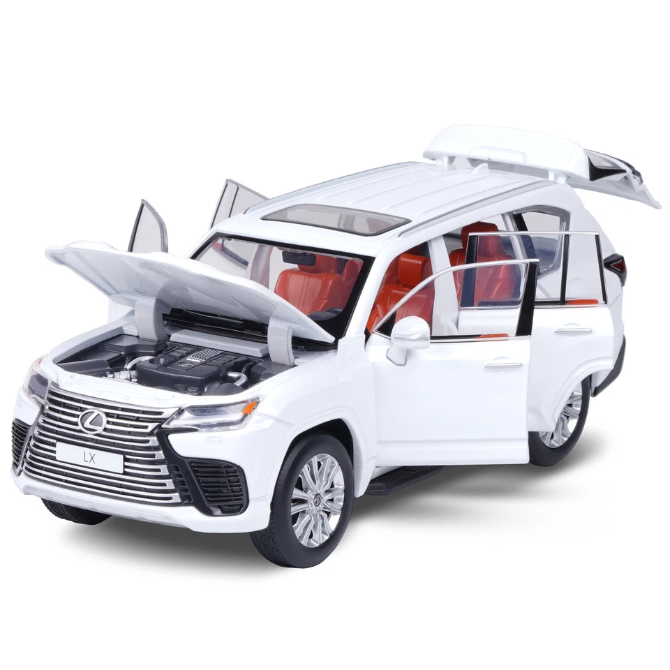 1:32 Diecast Lexus LX600 SUV Metal Car Model Toy Door Open Light Gift For Kid - Image 2 of 4