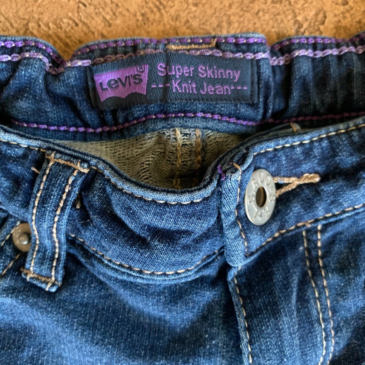 Levi's Strauss & Co Womens Jeans Blue S-16 Super Skinny Stretch 5