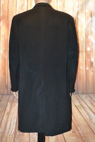 Kuppenheimer soprabito uomo nero 100% cashmere 3 bottoni anteriori taglia 42L - Foto 5 di 12