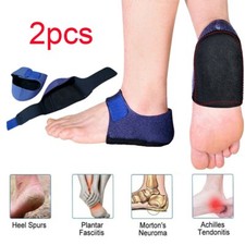 2PC Plantar Fasciitis Arch Wrap Support Foot Pain Relief Heel Therapy Brace Sock