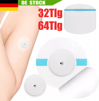 64 stück Pflaster für Freestyle Libre 3 Wasserfest Sensor Fixierpflastern Sport