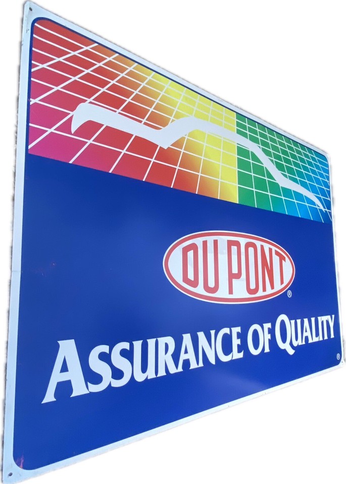 RARE Vintage 90s DuPont Auto Paint Shop Sign NASCAR Jeff Gordon Era 44