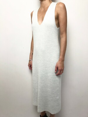 Witchery womens knit dress size medium light beige grey midi length sleeveless | eBay Australia Witchery womens knit dress size medium light beige grey midi length sleeveless | eBay Australia