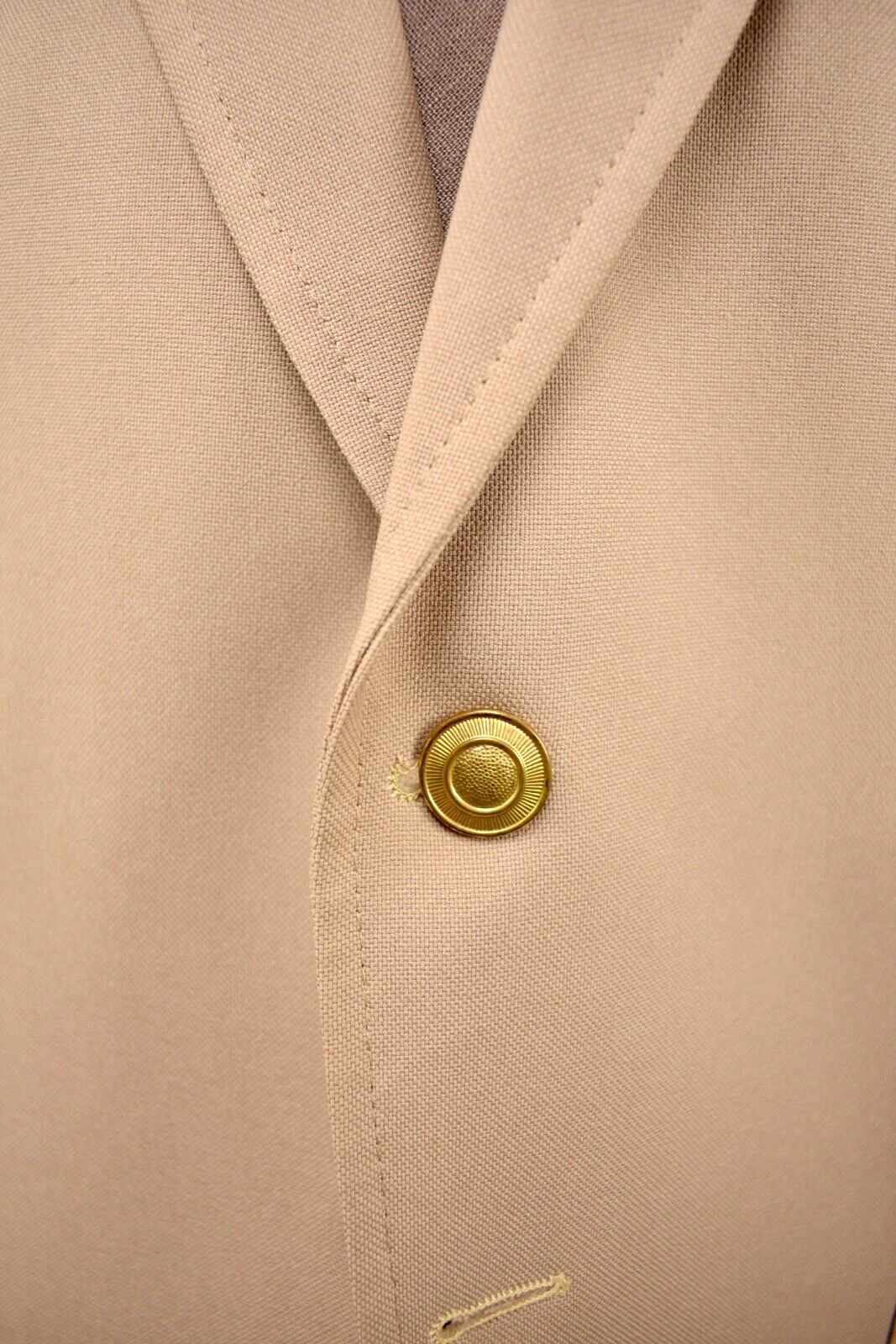 1970-80's Sears Solid Light Brown Polyester Two B… - image 2