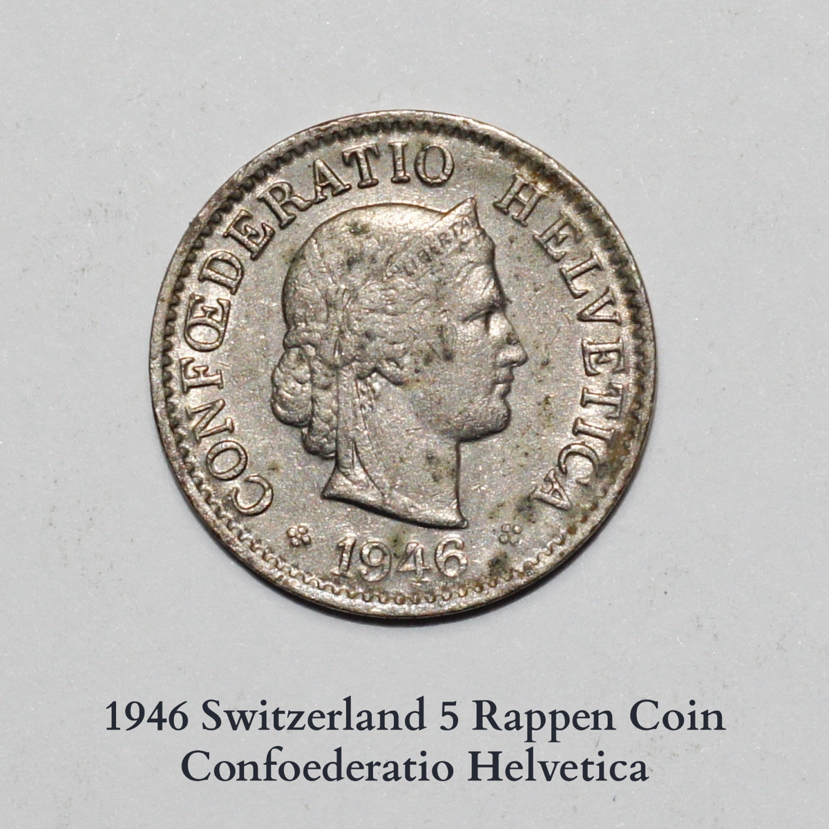 1946 Switzerland 5 Rappen Coin - Confoederatio Helvetica#98 | eBay