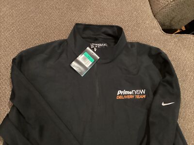 Nike Golf Quarter Zip Mens XL New With Tags Amazon Prime Now Delivery Logo