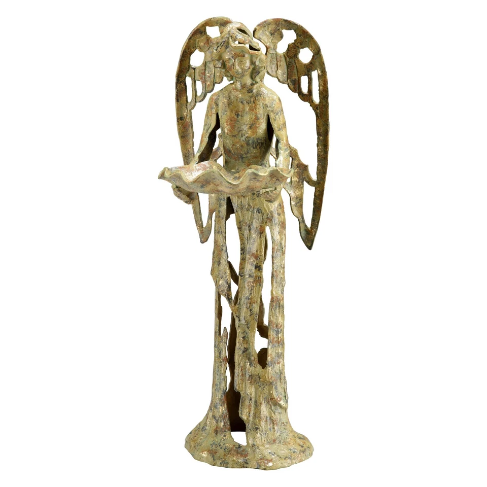 Decorativo Atractivo Para Tu Jardín Ángel Estilo Único Alimentador de Pájaros Foto 2 de 3