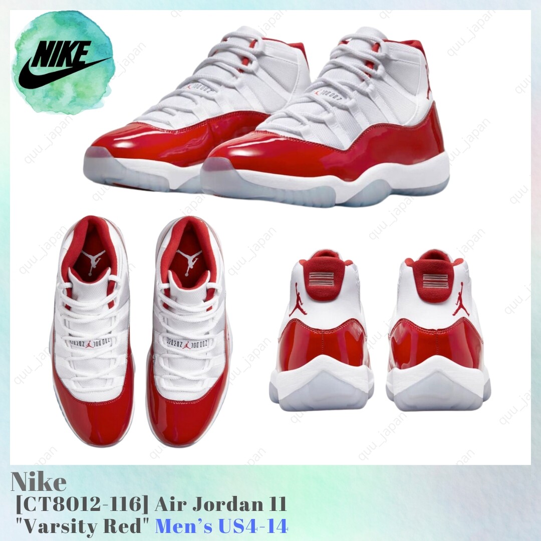 Nike Air Jordan 11 Varsity Red CT8012-116 Men's US4-14 NEW | eBay