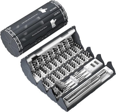 128 in 1 Feinmechaniker Werkzeug Set, Magnetische Präzision Schraubendreher Set,