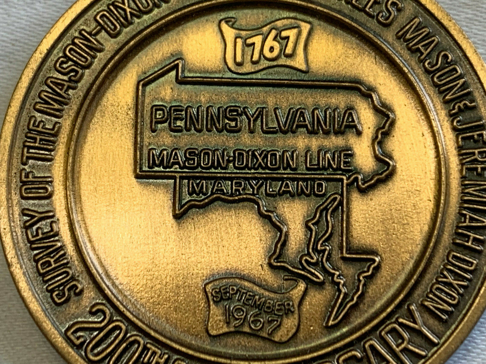 Interstate Coin Club Hagerstown MD Coins Tokens Medals 200th Anniv