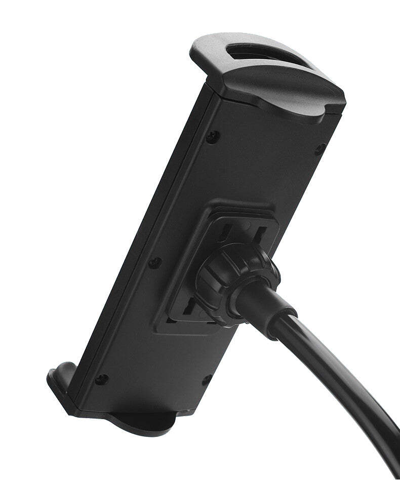 Supporto da Tavolo 360° Collo di Cigno Flessibile Supporto per Tablet Smartphone Nero foto 2
