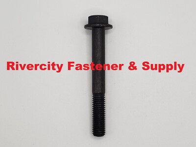 (5) M10-1.5x80 Metric Hex Head Flange Screws  DIN 6921 10mm x 80mm Bolts
