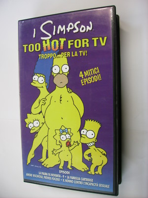 I SIMPSON: TOO HOT FOR TV - VHS TOP ZUSTAND - ITALIEN