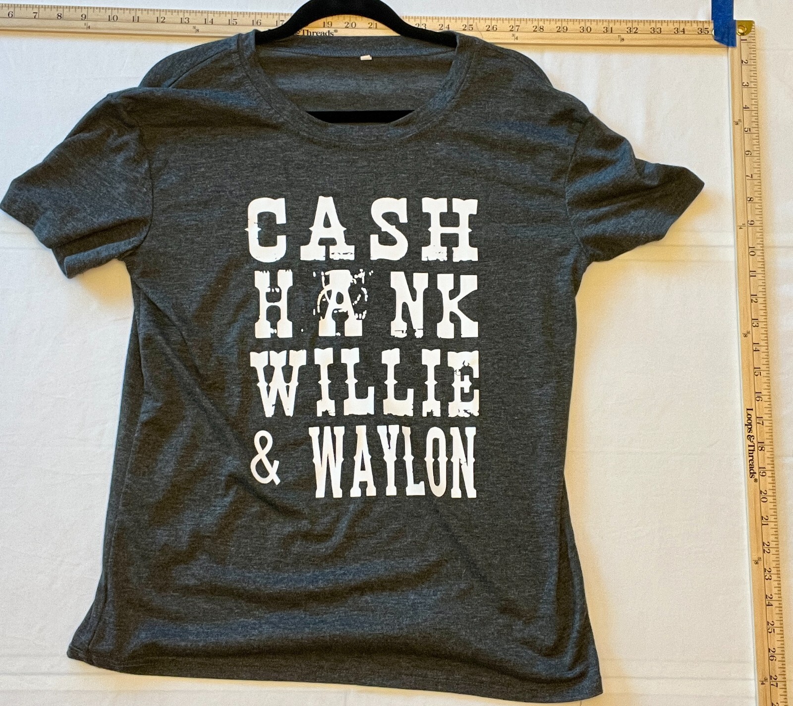 Cash Hank Willy & Waylon T-shirt Grey Medium