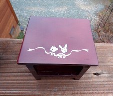 Muffy Vanderbear wooden nightstand and lamp in boxes