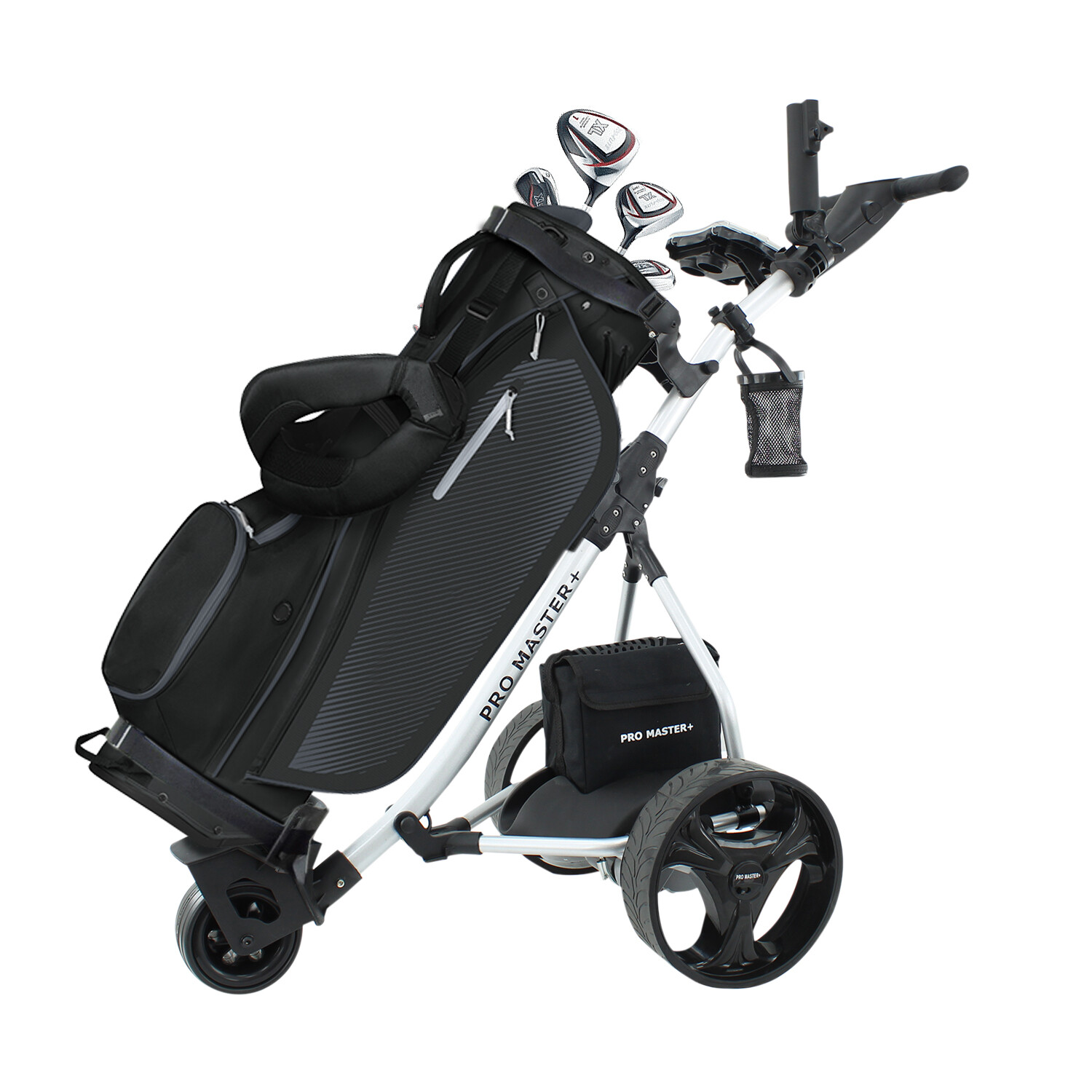 Electric Golf Trolley Digital Power Folding Cart Free Charger 36 Hole