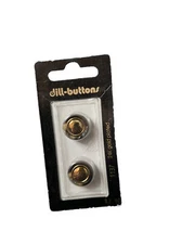Vintage 24k Gold Dill Buttons 1137 Size 5/8 (15mm)