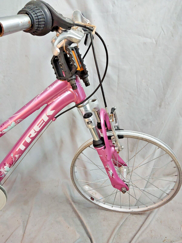 2005 Trek MT60 20" Kids Bike 6 Speed Suspension Shimano Grip Pink US Shipper - Picture 3 of 10