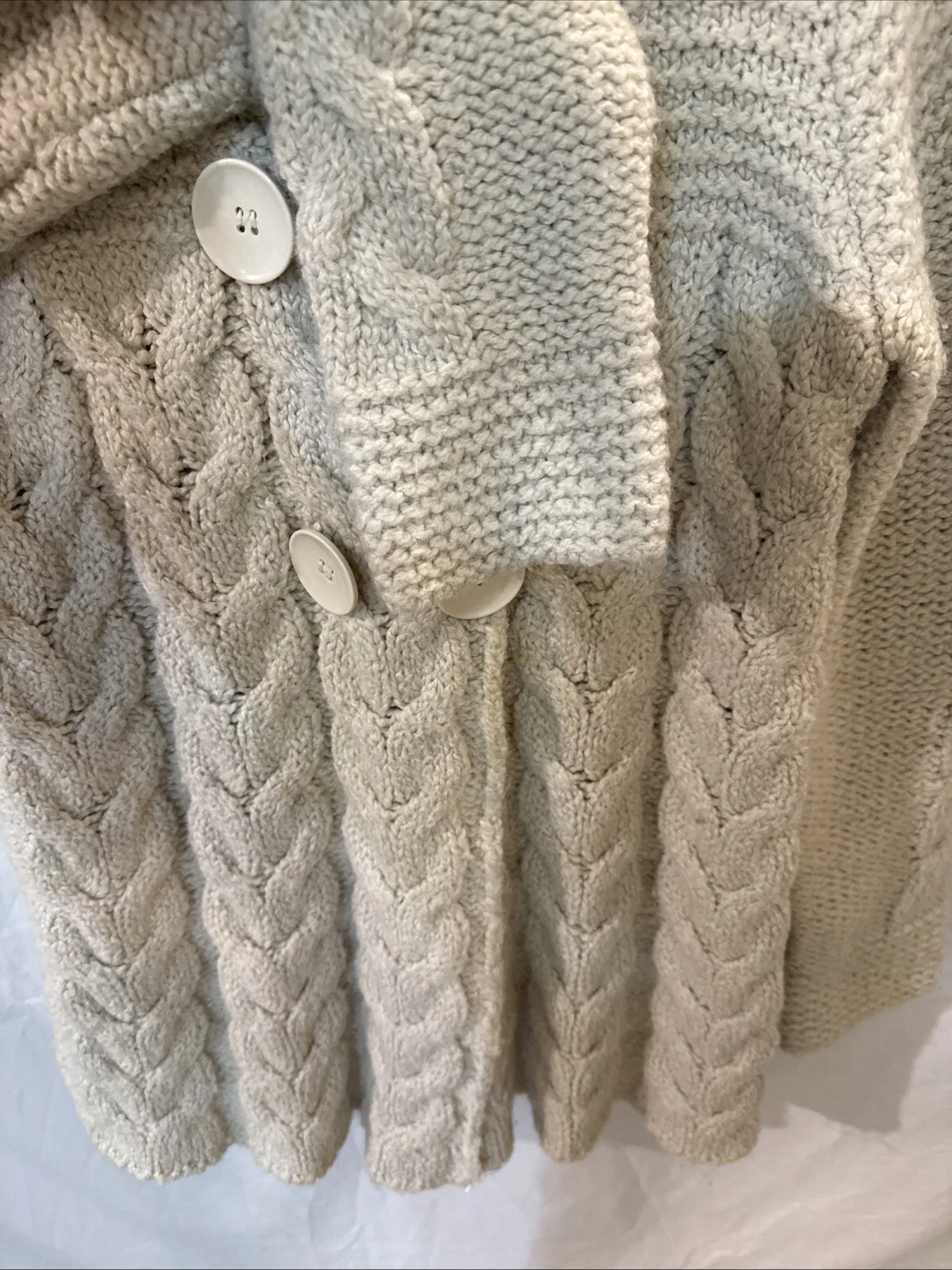 OFF WHITE Felpa con cappuccio Cream Vertigo Paris da donna chiusura a scatto con cappuccio e cavi Small