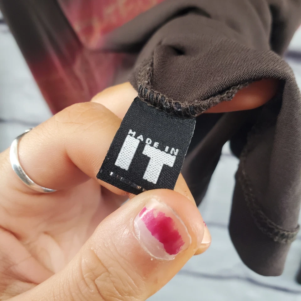 Top de mezclilla de alta costura VERSACE para mujer medio brillante Y2K vintage años 90 manga larga  Foto 4 de 4