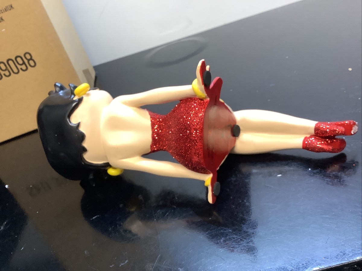 Betty Boop Classic Black Red Dress Figurine Shelf Sitter Rare