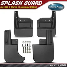 4x Front & Rear Mud Flaps Splash Guards for Jeep Gladiator JT 2022-2024 Rubicon