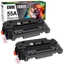 2PK 55A Toner Cartridge for HP CE255A LaserJet Enterprise MFP M525dn M525f M525c