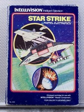 Star Strike by Mattel Intellivision Complete Cartridge Manual Overlays 1981