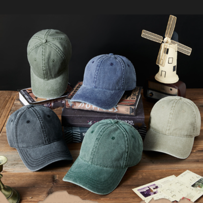 Cappello Baseball Trucker Unisex Vintage Washed | Regolabile Retro Cotone Leggero