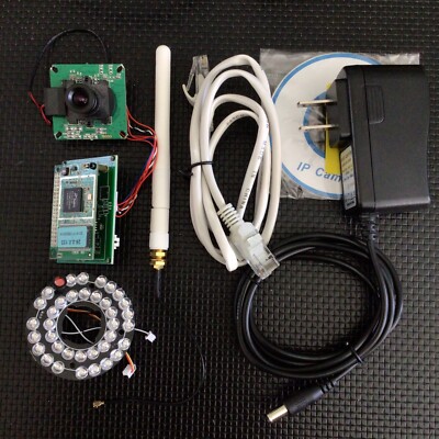 Super HAD CCD 12V WiFi / Ethernet Day / Night Camera IR Illuminated Kit Sricam
