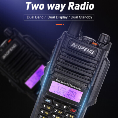  UV-9R Plus Walkie Talkie V/UHF Dual Band Two Way Radio High Power