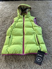Killtec Women’s Puffer Vest Hooded Sz 10 Water Resistant Sz 10 Nwt Fun