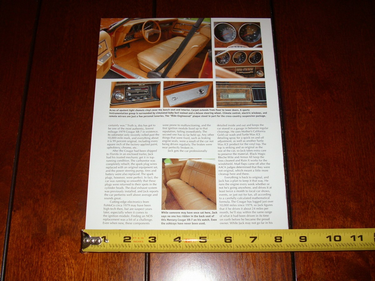 1979 MERCURY COUGAR XR-7 - ORIGINAL 2014 ARTICLE | eBay