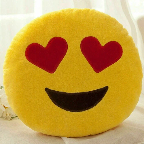 Kindergeschenk Emoji Soft Cushion Kissen Smiley Emoticon Plüschtier 33cm - Bild 23 von 42