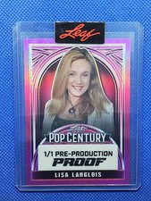 2024 Leaf LISA LANGLOIS Pink Pre-Production Proof card Pop Century #1/1