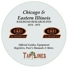CHICAGO & EASTERN ILLINOIS OFFICIAL GUIDES, EQUIPMENT REGISTER SCAN TO PDF ON CD