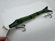 11" Rat-Man Lures Inc. Rose City Mi Jointed Northern Pike Crankbait Musky Lure