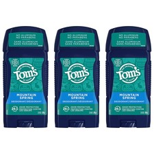 Tom's of Maine Natural Deodorant for Men, Mountain Spring, 2.8 oz. 3-Pack