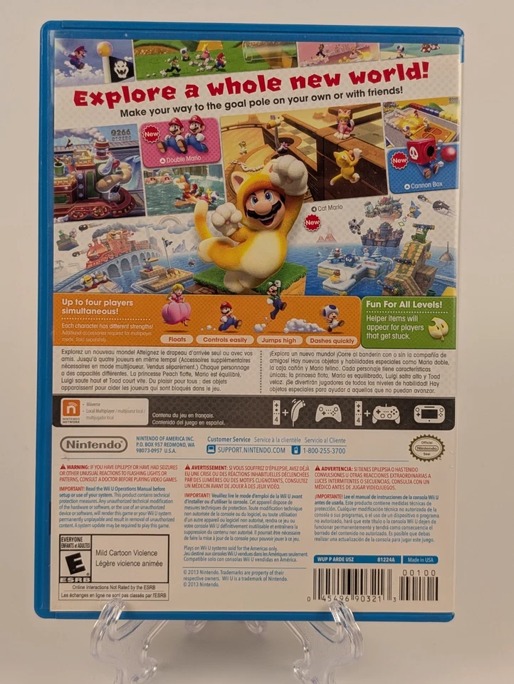 Super Mario 3D World (Nintendo Wii U) ➡️CIB Complete  - Tested - Excellent 📀! - Image 2 of 4