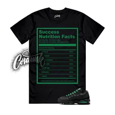 Air Max 95 Green Shock Big Bubble Black OG T Shirt Match Match SUCC