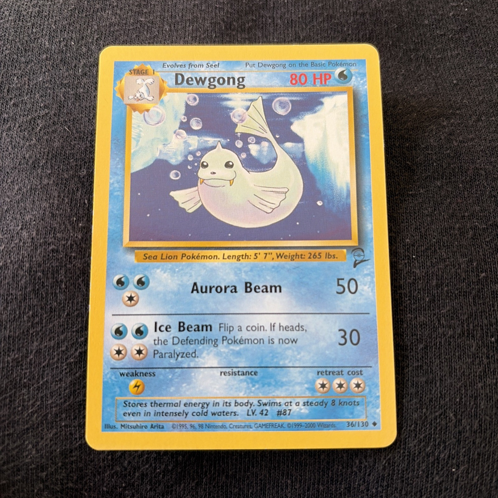 Pokémon TCG Dewgong Base Set 2 36/130 Regular LP NM EX COMBINED POSTAGE
