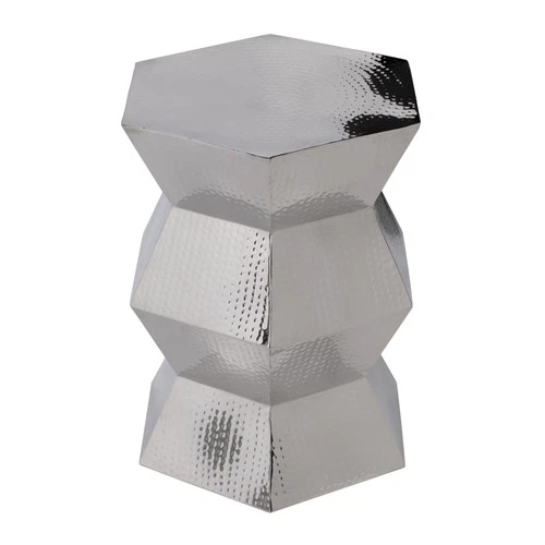 Butler Specialty Company Renzo 16 in. W Stainless Steel End Table in Nickel - Picture 2 of 7