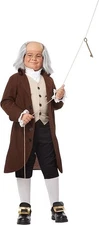 California Costumes, Benjamin Franklin Costume, Child Large (10-12)